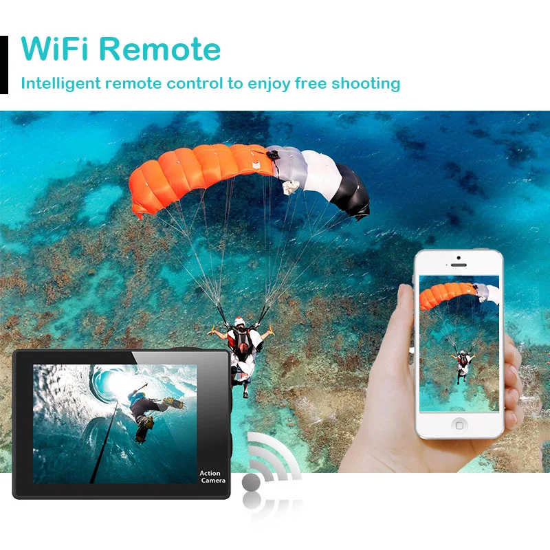 H9R WiFi мини 4K Ultra HD экшн-камера 2 4G дистанционное управление подводный Спорт Шлем