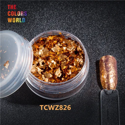 TCWZ826 5g TCT-039, цветные чешуйки, металлический блеск, волшебный зеркальный эффект, блестки для ногтей, Гель-лак для ногтей, украшения для ногтей, украшение для тела - Цвет: TCWZ826 5g
