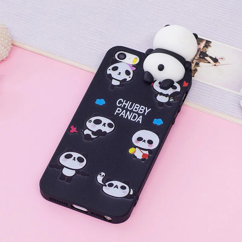 Чехол для iPhone 5s SE чехол 5 с 3D рисунком панды Единорога iPhone5s s 5SE задняя крышка 5S |