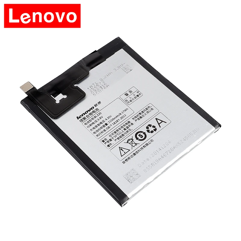 100% Новый оригинальный литий ионный аккумулятор BL220 2150 мАч Сменный для Lenovo S850
