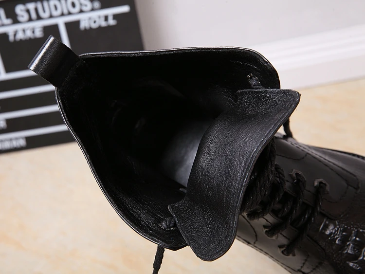 Мужские ковбойские ботинки Choudory в стиле милитари с острым носком на высоком