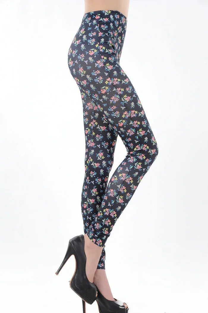 Женские леггинсы с цветочным принтом ML7604 новые милые принтом|leggings winter|legging sets for
