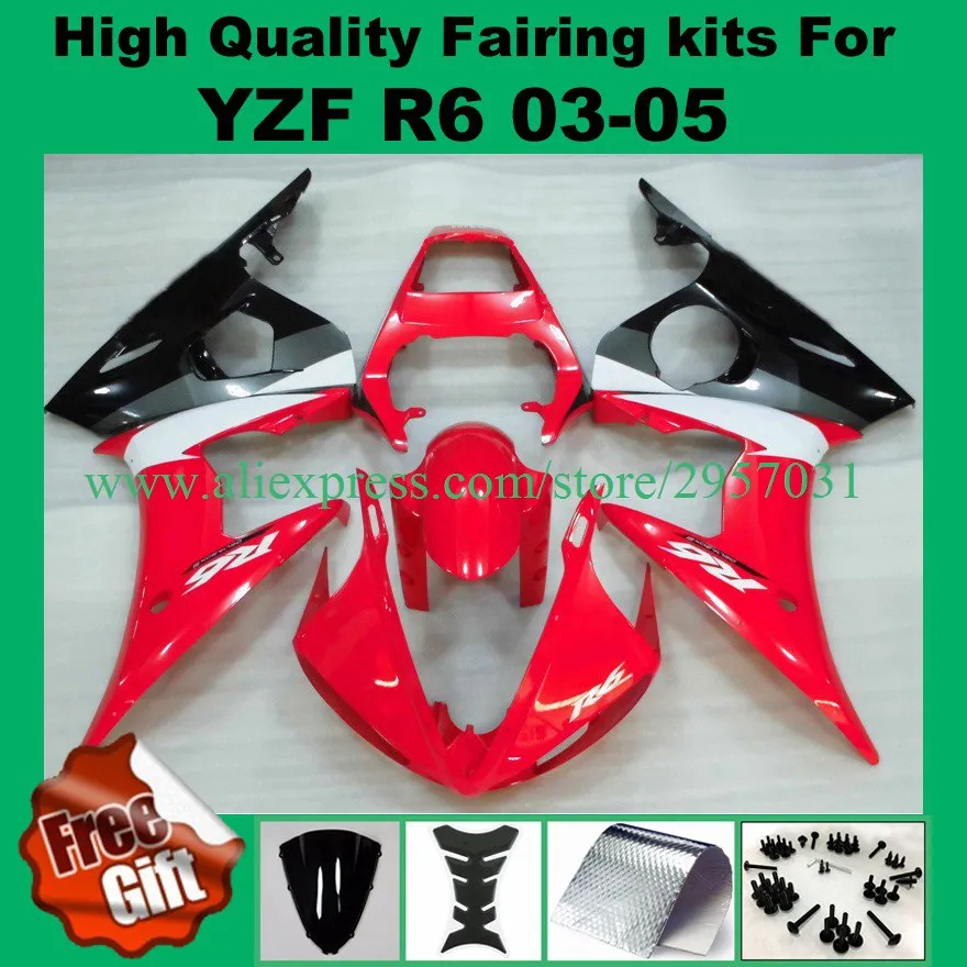 

9Gifts,Blue black Fairings for YZF R6 03 04 05 YZFR6 03 04 05 fairings kit #B1PC YAMAHA YZF600 R6 2003 2004 2005 fairings