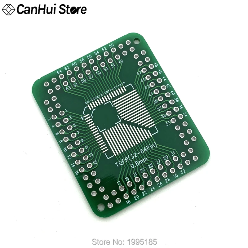 5 шт. QFP/FQFP/LQFP TQFP32/TQFP44/TQFP64/TQFP80 TQFP100 0,5 мм 0,8 мм IC адаптер гнездо/IC Разъем Адаптера платы PCB