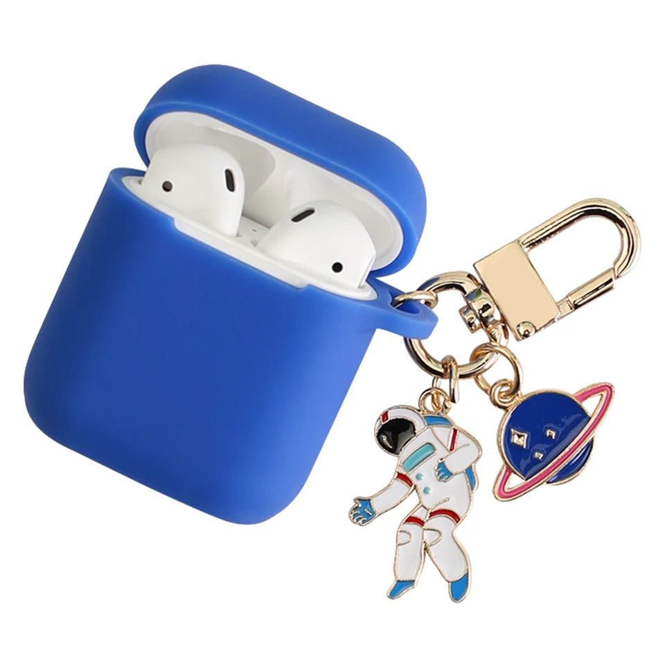 Классический Декоративный силиконовый чехол астронавта для Apple Airpods, аксессуары для наушников Bluetooth, защитный чехол для ключей
