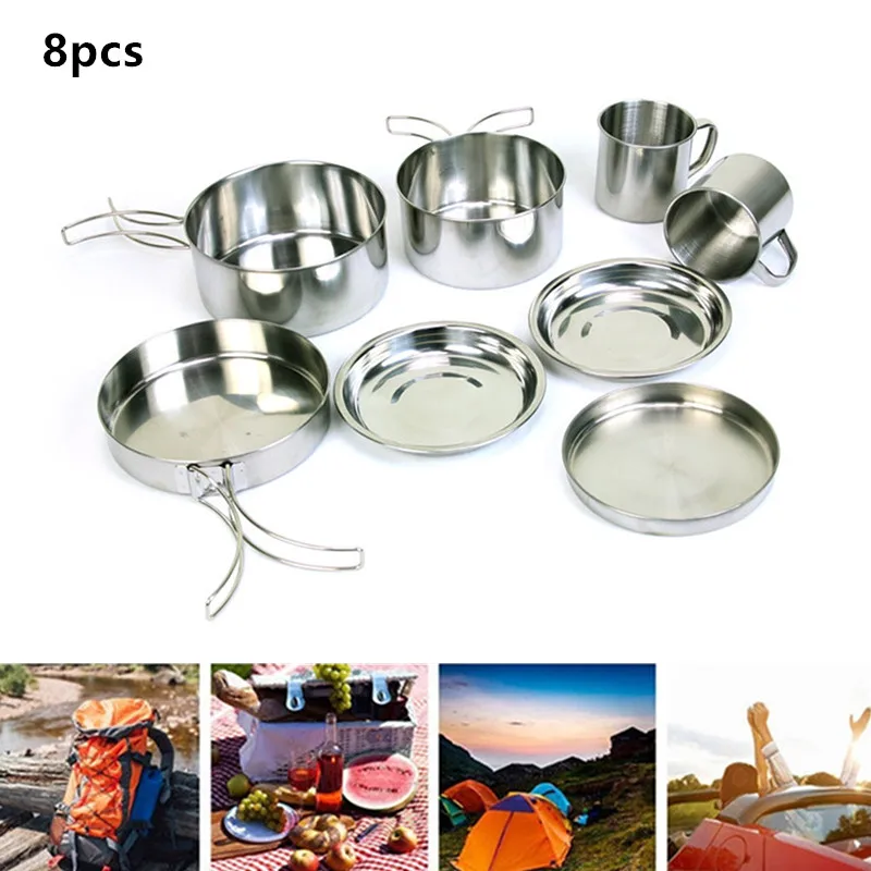 8 шт./компл. открытый Портативный кемпинг стол для пикника посуды