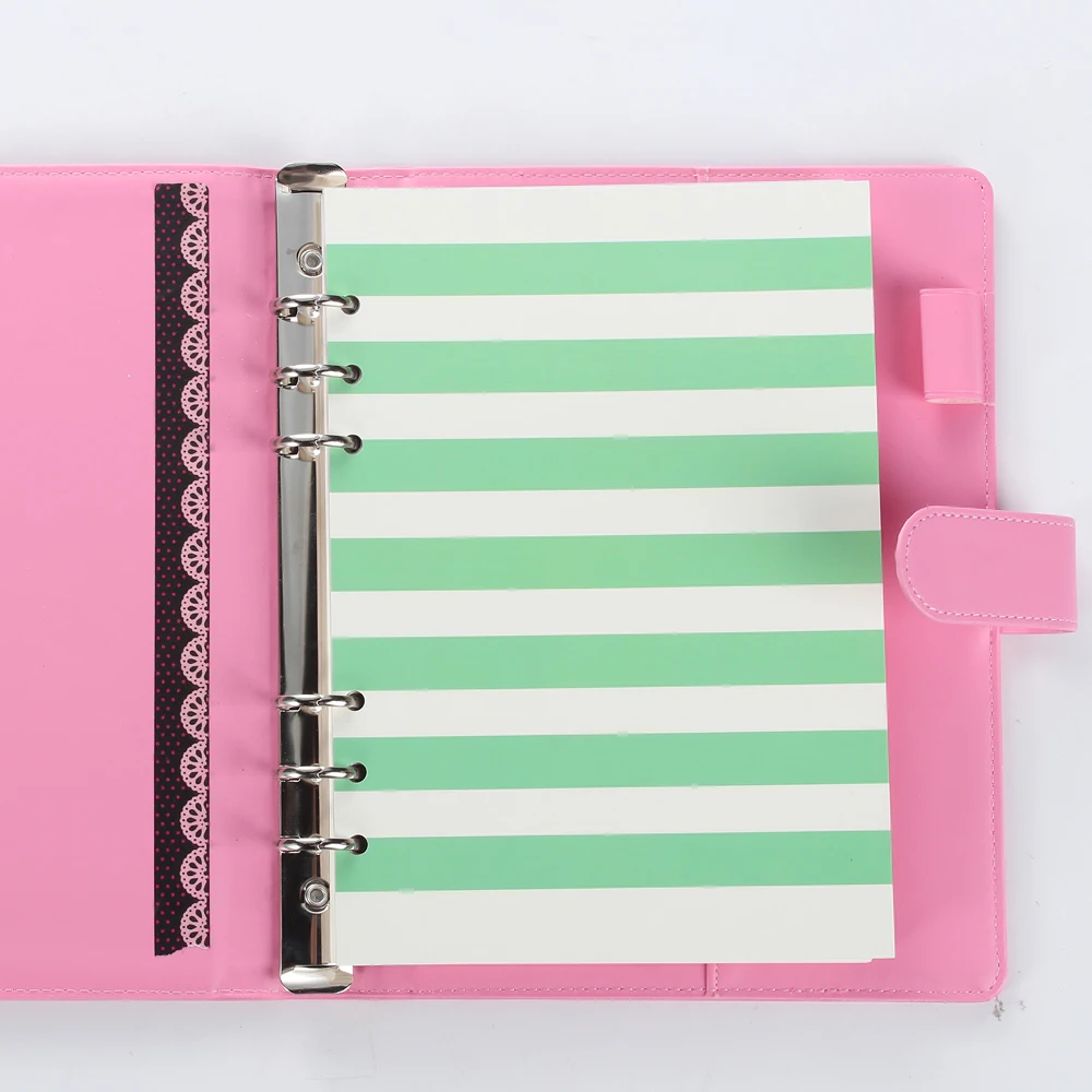 Новые оригинальные цветные линии узор разделители для спираль ноутбуков милый