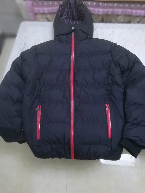 2017 зимнее пальто Мужская стеганая черная куртка пуховик теплое модное мужское