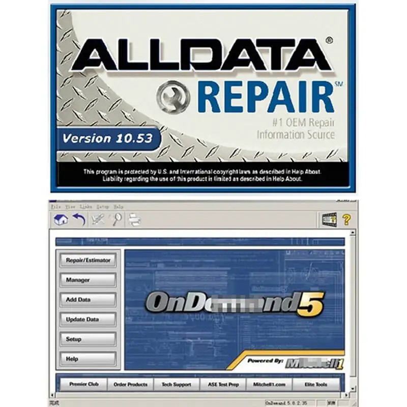 Бесплатная доставка Alldata 10 53 программного обеспечения и mitchell по требованию 2015 vivid