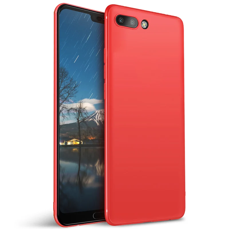 Красный Чехол для huawei honor 10, чехол, матовый чехол, tpu, ультратонкий, силиконовый, мягкий, черный, тонкий, защитный чехол, huawei honor 10, чехол, бизнес - Цвет: Красный