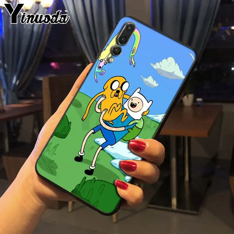 Мягкий черный чехол для телефона Yinuoda Best friends Adventure time Для huawei p20 pro p20lite mate10pro nova 3i