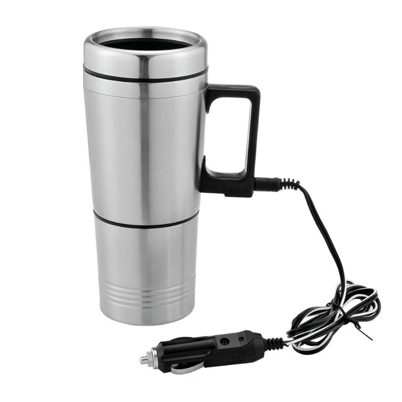 

12V 300ml Stainless Steel Car Electric Kettles Car Cup Espresso Coffee Maker Milk Pot Water Heated Mug Thermos Kettles Machine