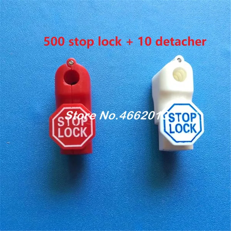 500 шт./мешок EAS Security Euroslot hook stop lock anti theft для розничного магазина с 10 пулями