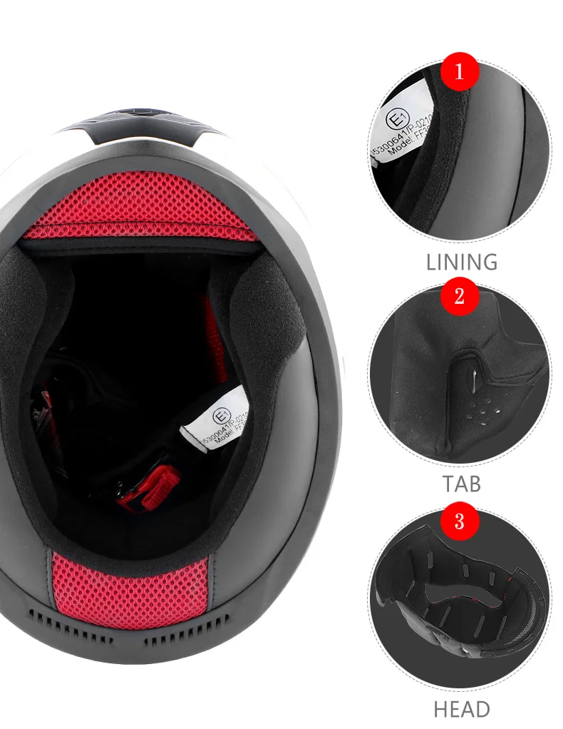 LS2 FF353 full face motorcycle helmet ABS reinforced shell KIDS HELMET XS man woman racing motorbike helmet ECE approval