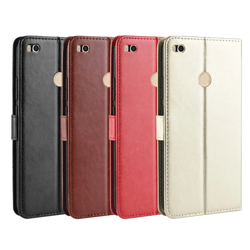 For Xiaomi Mi Max 2 Case Luxury PU Leather Back Cover Max2 Flip Protective Phone Bag Skin Fundas | Мобильные телефоны и