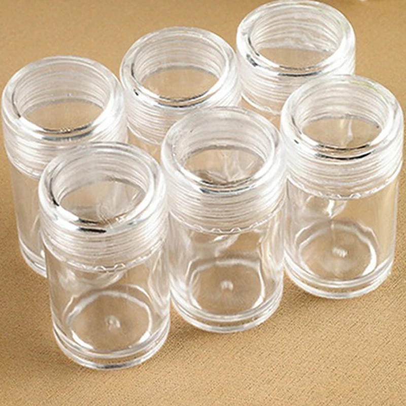 60Pcs 2.5x5cm 60 шт. бутылки прозрачные алмазные картины бусины бутылки для хранения вышивка Бусины Контейнер для хранения Коробка для хранения Bolltes - Color: 60Pcs 2.5x5cm