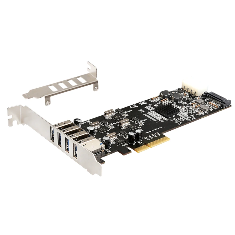 DIEWU 20G PCI Express 4 канала полная скорость USB3.0 карта расширения добавить на карту с NEC для кабельный адаптор TXB058