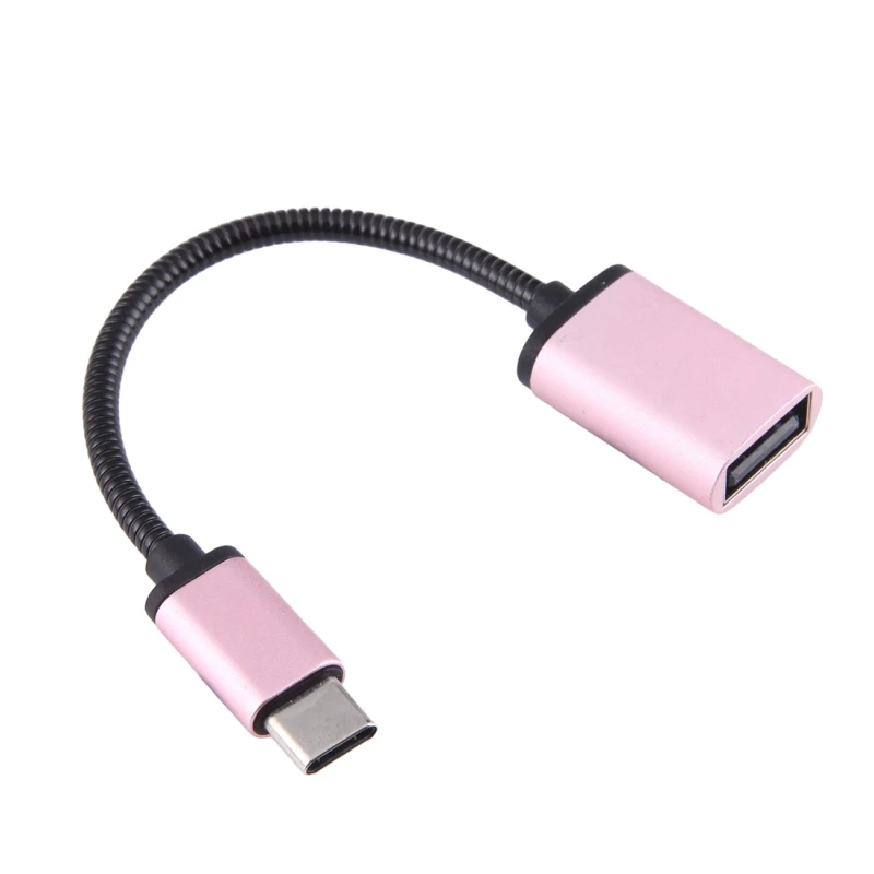 Новый металлический кабель-Переходник USB C 3 1 Type папа-USB мама OTG для синхронизации