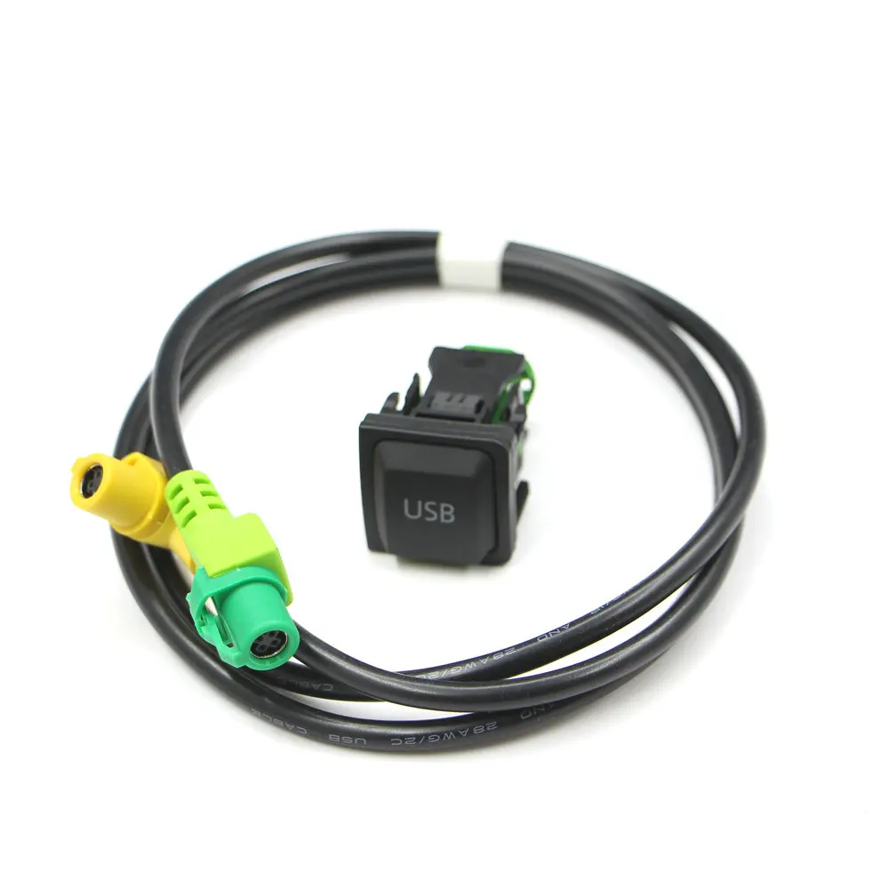 Автомобильный USB-Кабель-адаптер с переключателем для подходит для RCD510 RNS315 RCD300 + Golf Jette MK6 Polo Touran Tiguan Scirocco 5KD 035 726