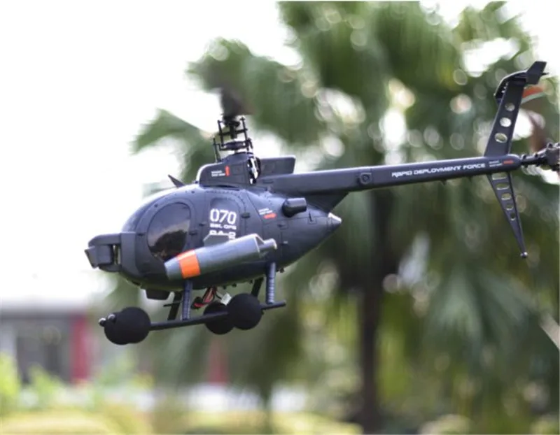 FX070C 2,4G 4CH 6-Axis Gyro Flybarless MD500 Масштаб RC вертолет