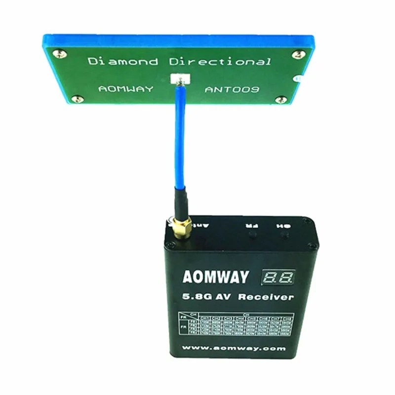 Hot Sale Aomway 5.8G 13db Diamond Directional Antenna SMA RP-SMA For Receiver High Gain 40 Degree FPV System Accs | Игрушки и хобби