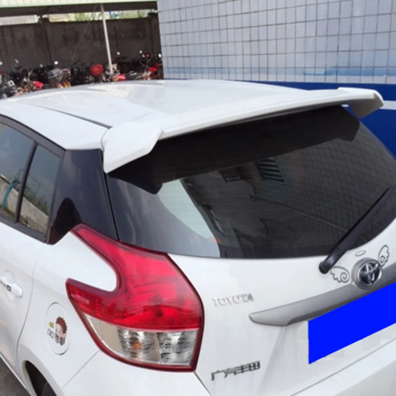 Для Toyota Yaris спойлер 2014 2015 2016 2017 украшение в виде хвостового крыла ABS Пластик