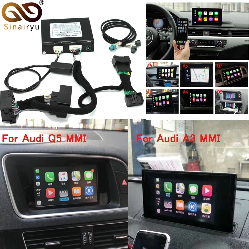 Видео интерфейс с Apple Carplay Android авто для A7 A3 Q3 A4 A6 A5 B9 Q5 Q7 оригинальный экран