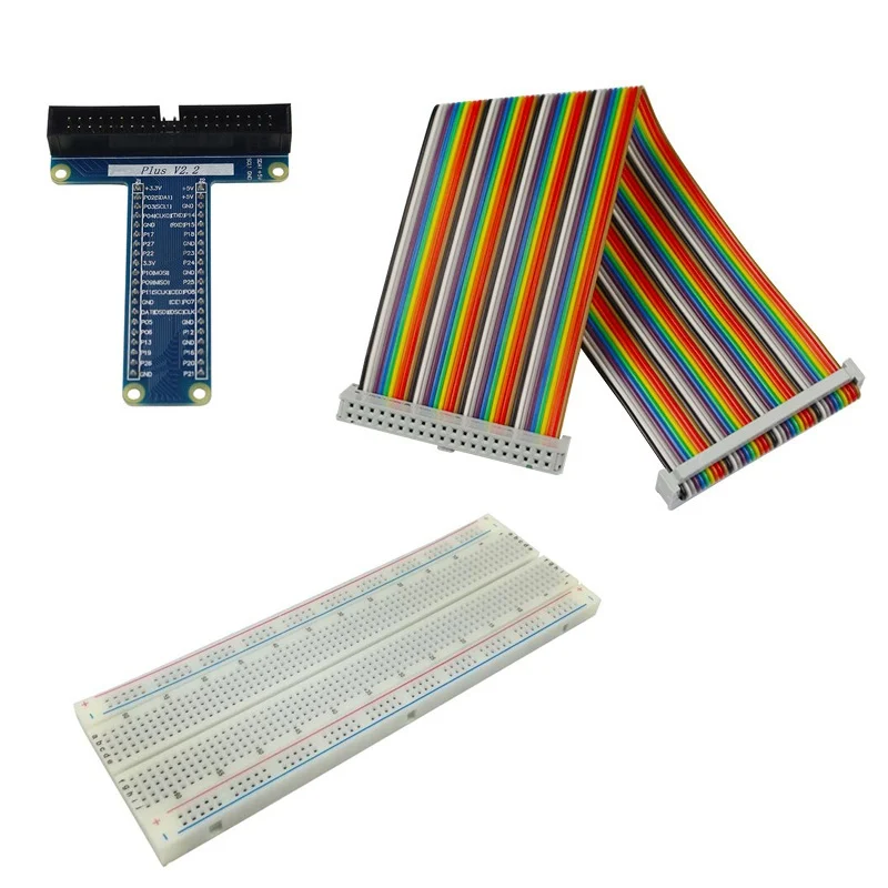 40-контактный удлинитель GPIO + искусственная макетная плата 830 кабель для Raspberry Pi 3 RPI