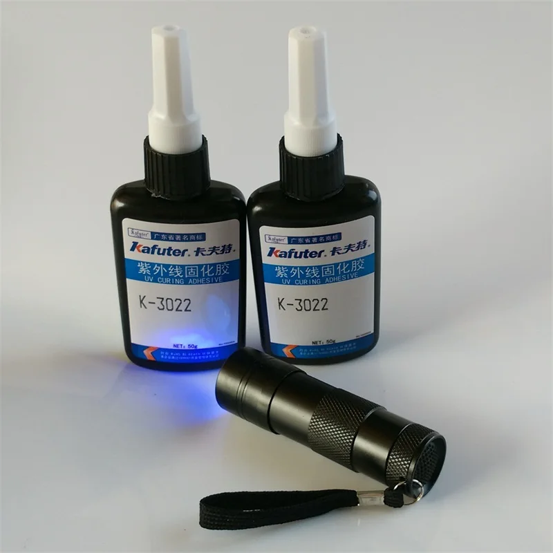 Высокое качество 2 шт 50 г kafuter K 3022 УФ клей + портативный фонарик отверждения PVS ABS