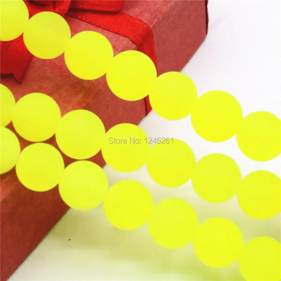 Buy 10 12mm Lemon Matting Chalcedony Crafts Loose Beads DIY Lucky Natural Stone Fashion Jewelry Making 15inch Girls Christmas Gifts on