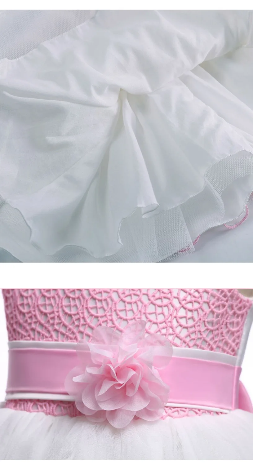 Teen girls lace Wedding gown Long elegant princess dress holiday ceremonial clothing sleeveless flower | Детская одежда и обувь