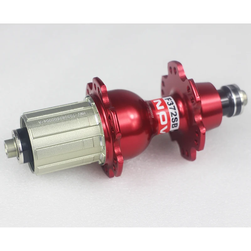 Novatec F372SB 24 ключа отверстия дорожный велосипед Задняя Ступица 24H o.l. D. 130 мм черный красный белый плоский спиц применимые дешевые колеса компоненты