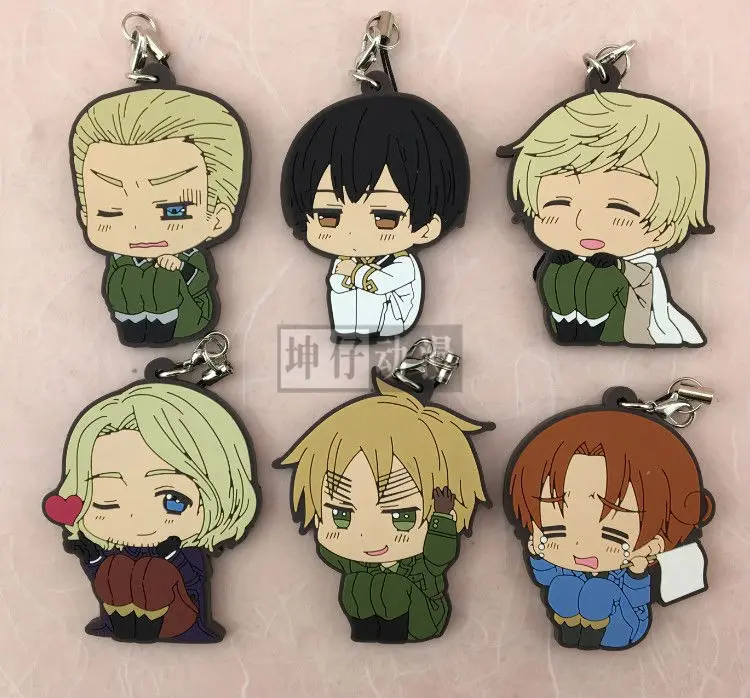 Фигурки героев аниме Axis Powers Hetalia Италия Россия Япония Германия Франция