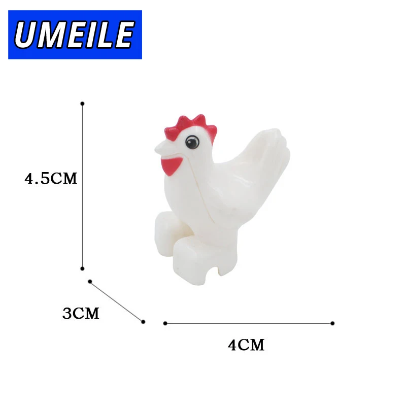 UMEILE 1 шт. строительные Большие Частицы Блоки Игрушки Животные Сделай Сам набор