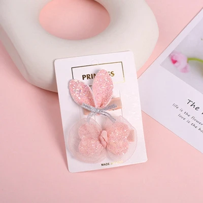 2pcs item 3 2 шт./компл. Блестящий милый детский зажим для волос ручной работы BB заколки для волос блесток Бабочка заколка головной убор милые детские украшения для волос - Цвет: 2pcs item 3