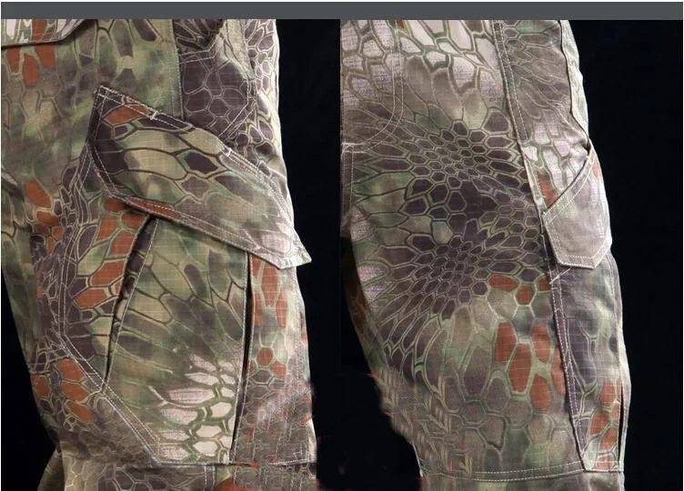 Змея человек военная тактические брюки громкоговорители зерна печати открытый