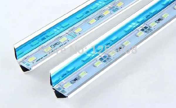 

Fanlive 10pcs/Lot 72 Leds 1 M/pc 12V Bright White Aluminum Hard Led Strip Bar Light SMD 5630 With Mirror Reflector