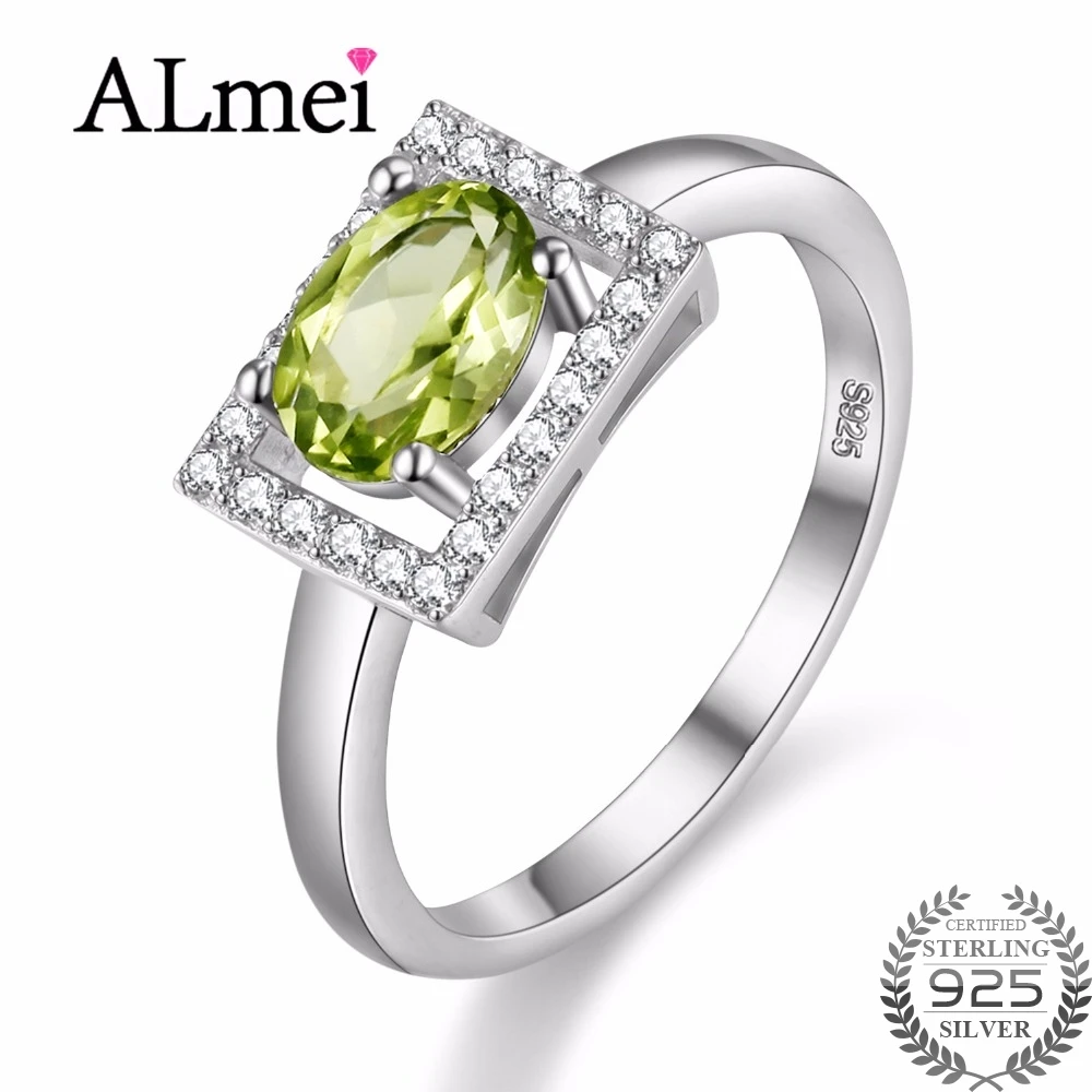 Almei бриллиантовое ювелирное изделие 1ct кольцо из стерлингового серебра 925 пробы