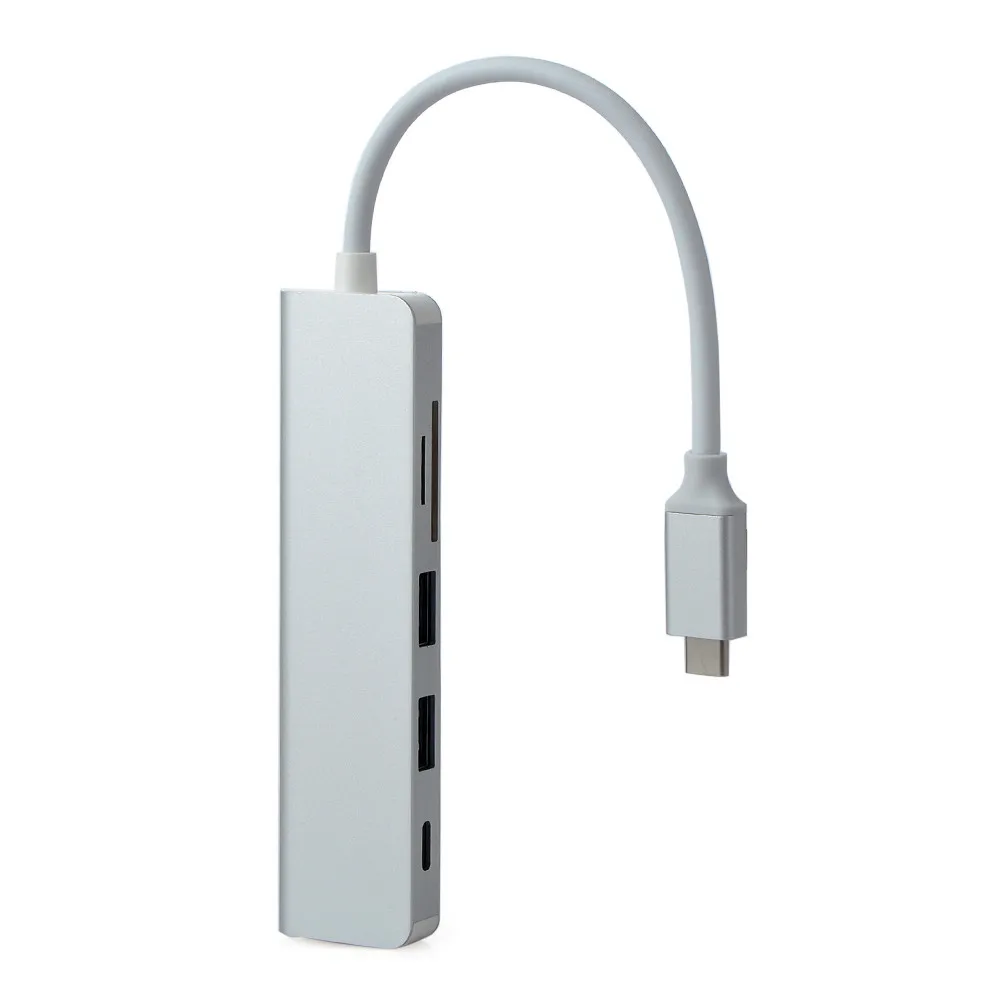 USB 3 0 на 2xusb 3.0 5in1 концентратор адаптер SD TF кардридер для Macbook 5 в 1 C Тип расширитель