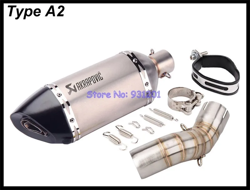 Мотоцикл слипоны для Kawasaki Z900 Z900 A2 выхлопная труба akrapovic глушитель выхлопной трубы ссылку средняя выхлопная труба мото