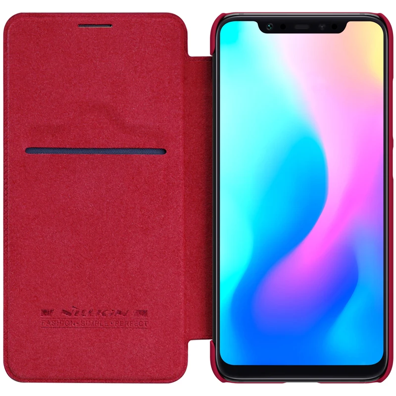 Чехол для Xiaomi MI 8 Роскошный деловой кожаный чехол с откидной крышкой NILLKIN