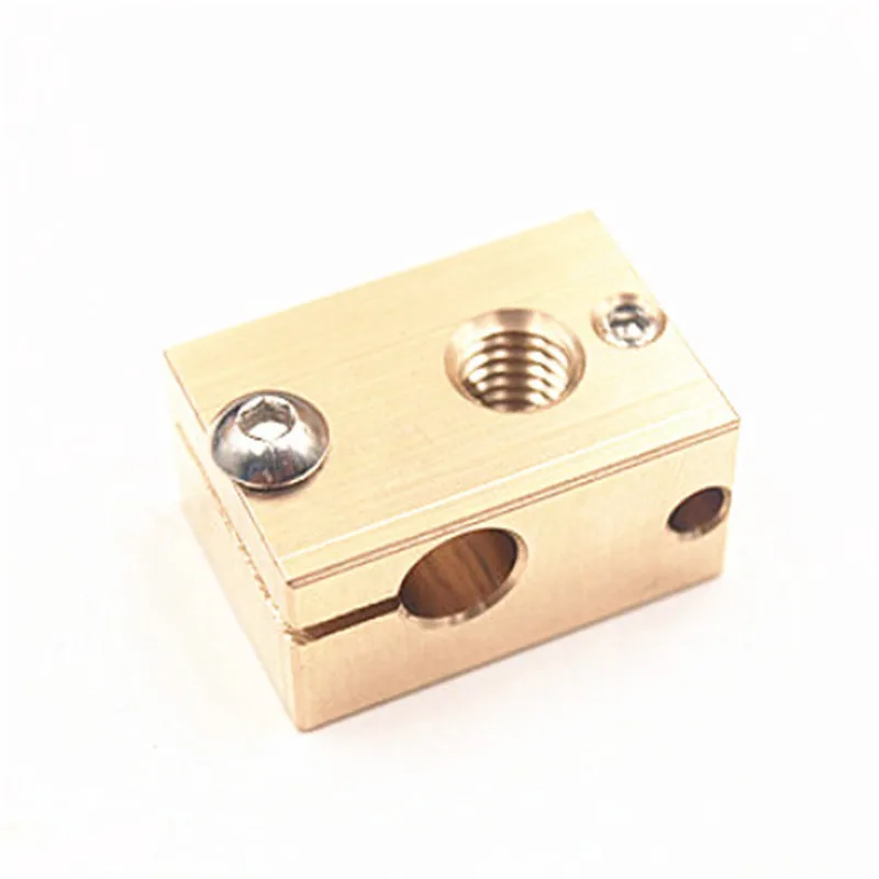 

3D Printer parts V6 PT100 copper heater block for sensor cartridges apply Reprap Prusa i3 and V6 hotend kit
