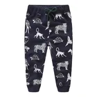 Тренировочные брюки для мальчиков, Длинные Хлопковые Штаны с принтом тигра, Осенние штаны для мальчиков