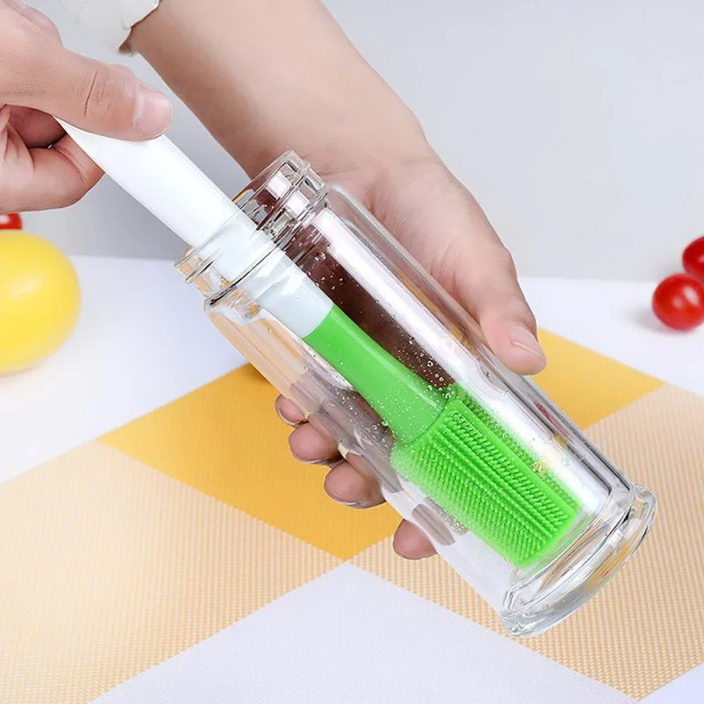 ZTSilicone кисть с длинной ручкой ершик для мытья бутылочек щетка молочных бутылок