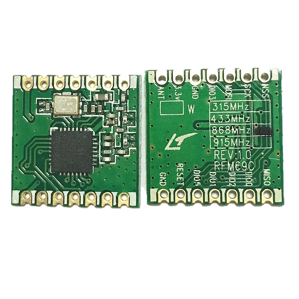 10 шт. RFM69C RFM69CW 433 МГц 868 915 GFSK модуль беспроводного приемопередатчика SX1231 13DBM |