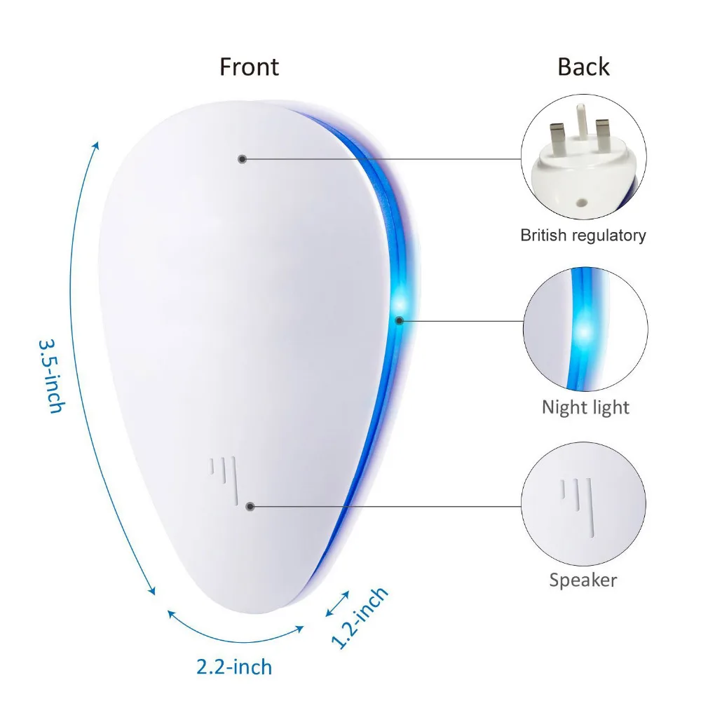 Behogar падение Форма ультразвуковой для борьбы с вредителями Отпугиватель