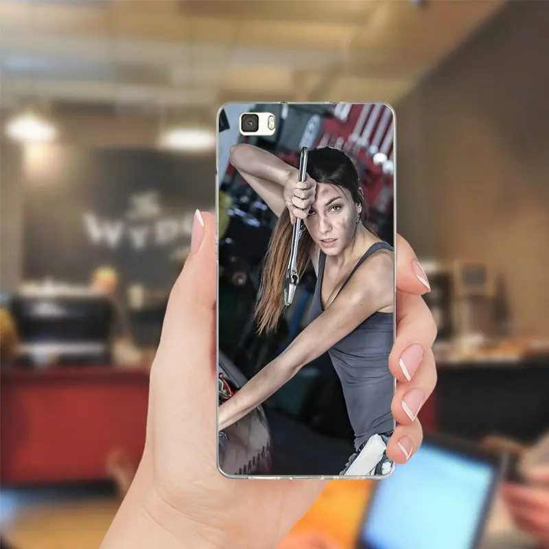 Скелет автоматические механические часы чехлы Телефон для huawei P8 P9 P10 Lite Коврики 10