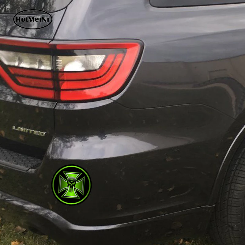 HotMeiNi 13 см x автомобильный Стайлинг зомби Железный крест наклейка автомобиля Био