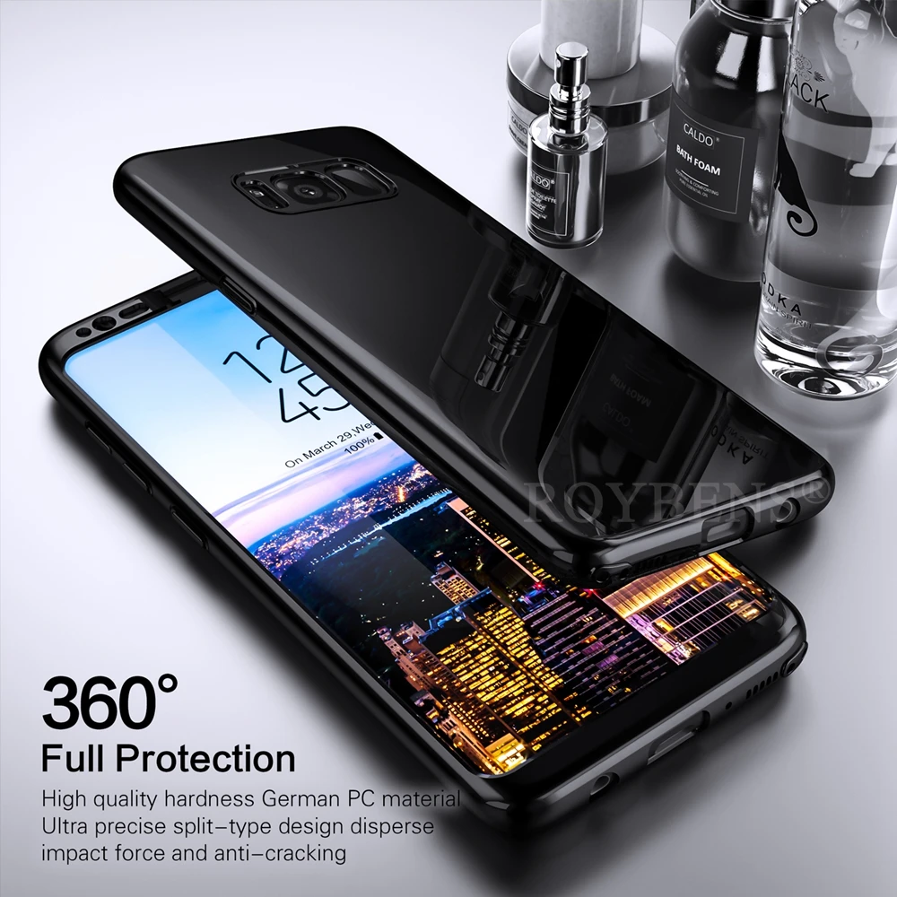Роскошные Roybens зеркальный 360 ультра тонкий чехол для samsung Galaxy S9 Plus S8 S8Plus S7 Edge Note 8 |