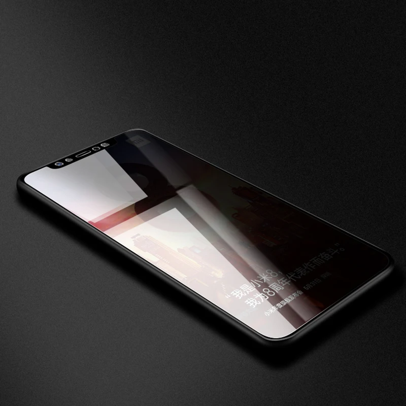 JGKK Защитное стекло для Xiaomi Mi 8 Explorer 2.5D Blcak анти шпионская защита экрана закаленное